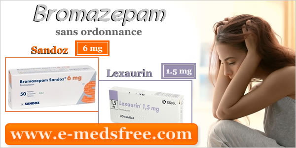 Bomazepam Lexaurin, anxiolytique et hypnotisant puissant sans ordonnance sur www.e-medsfree.com