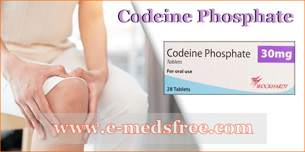 Codeine Phosphate contre les douleurs. Sans ordonnance sur la Pharmacie en ligne www.e-medsfree.com